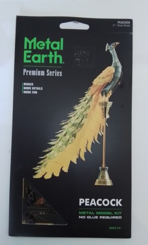 Metal earth peacock model - earth, kit