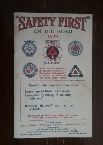 1929 safety first booklet - first",