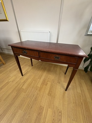 Vintage mahogany console table - vintage,