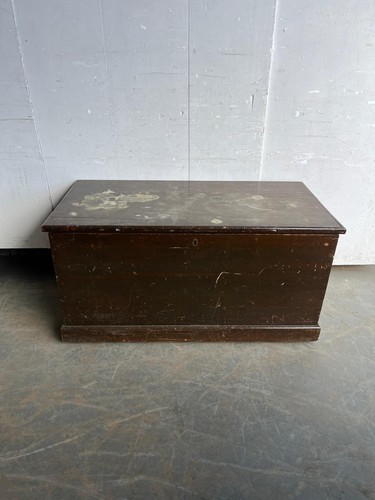Victorian pine blanket box