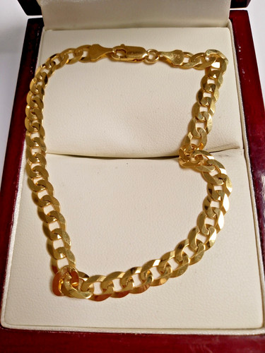 9ct gold curb - gold, weight