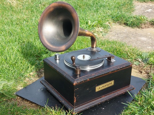 Vintage novelty gramophone - vintage,