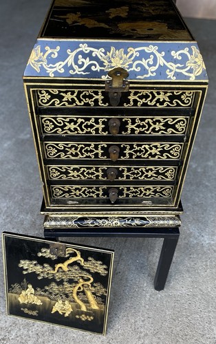 Oriental chinoiserie table - oriental,