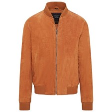 Men's Varsity Tan Brown Suede