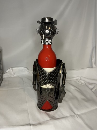 Novelty metal wine bottle - wine,