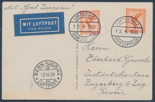 Zeppelin switzerland trip 1930 - trip,
