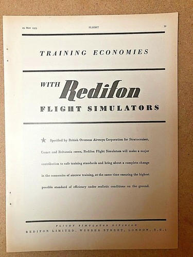 1953 aircraft advert redifon - aircraft,