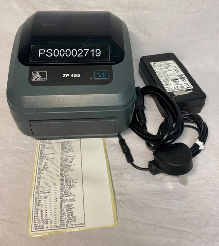 Zebra zp455 thermal printer - zebra,