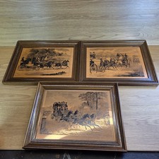 3 X Vintage Etchmaster Copper