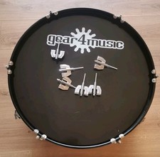 Set of 6 Bass Gear4music Drum Claws for Percussion - Fits others full set 