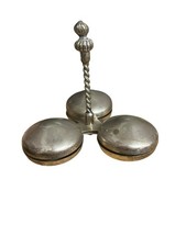 Silver-Plated Alpaca Serving Dish For Butter And Jam- Tea Service 1950-60 |2c