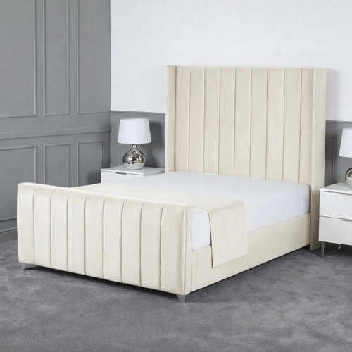 Empire winged ottoman bed - winged,