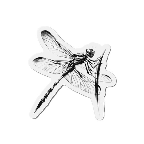 Die cut fridge magnet - die-cut, zen