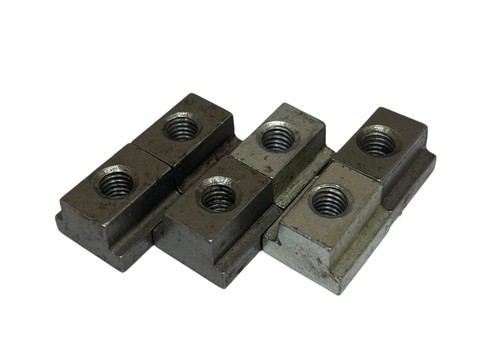 Silver tee nuts for slots - tee,