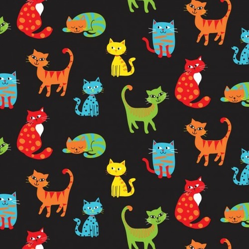 Fat quarter happy - cats,