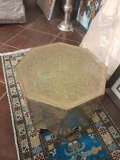 Moroccan brass 8 sided side table 56 x 56 x 56cm
