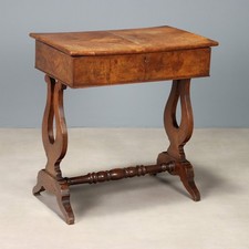 Antique Sewing Table Walnut