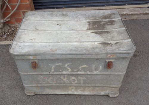 Vintage capecraft metal trunk - vintage,