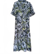 J Taylor Green Floral Midi