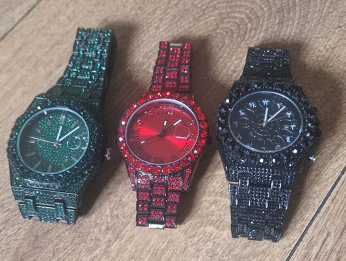 Iced bling watches - bling,
