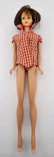 Vintage 1966 Midge Barbie Doll Auburn Bubble Cut Hair Straight Leg Made In Japan