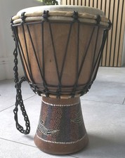 Wooden Djembe Drum - Hand