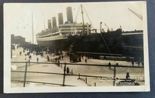 1915 RP postcard RMS Aquitania