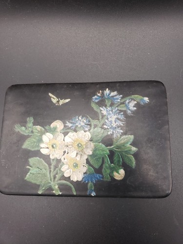 Vintage black papier mache - vintage,