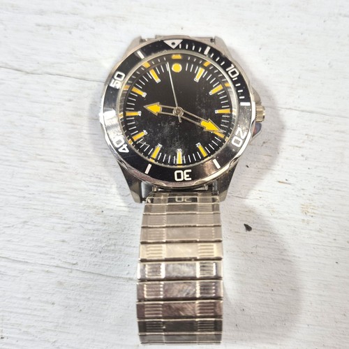Diver style quartz watch black - quartz,