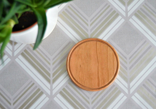 Solid wooden coaster - solid,
