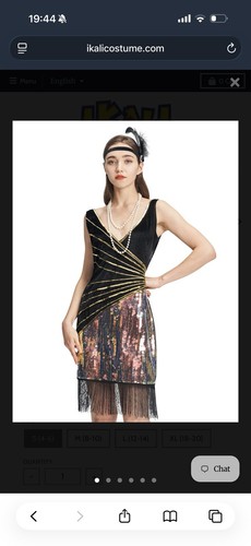 Women flapper 1920 dress - 1920,