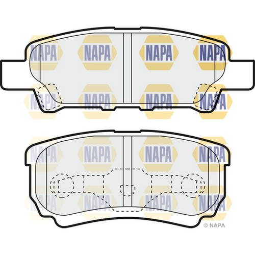 Brake pads set for - brake, jeep