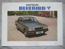 1982 Datsun Bluebird range