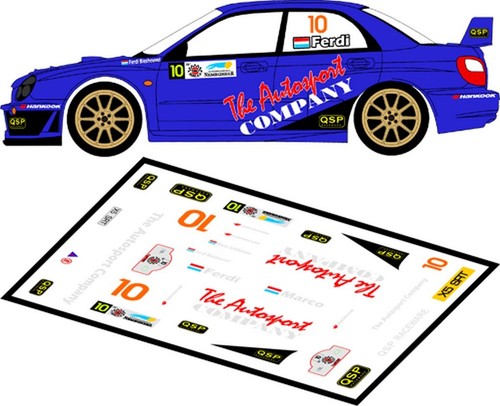 Decals subaru impreza wrc - decals,