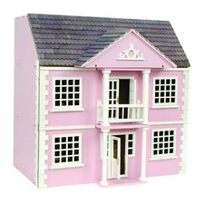 Dolls House Flat Pack Kit Pink