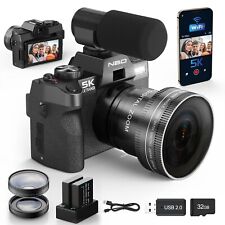 Digital Camera 5K 48MP 3" IPS LCD screen With Wide Angle & Macro Lens YouTube