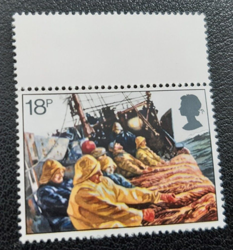 Hauling trawl net 18p - hauling, stamp