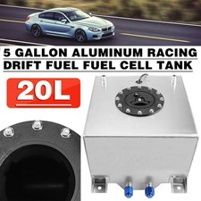 20L/5 Gallon Aluminum Racing Drift Fuel Fuel Cell Tank 20L + Cap Foam Outside UK