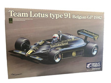 #11 1982 Team Lotus Type 91 Belgian GP 1/20 Scale Plastic Kit Model F1 Car Ebbro