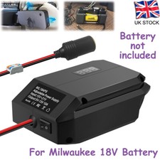 For Milwaukee M18 Battery 18 to 12V Step-Down Converter Power Wheels Adapter UK