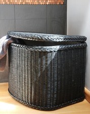 Shape wicker laundry - laundry, basket