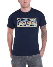 Oasis T Shirt Camo Band Logo