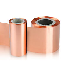 99.9% Pure Copper Sheet Roll Metal Foil Plate Strip 0.01-1mm Thick 10-400mm Wide