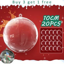100 clear plastic balls - 100×,