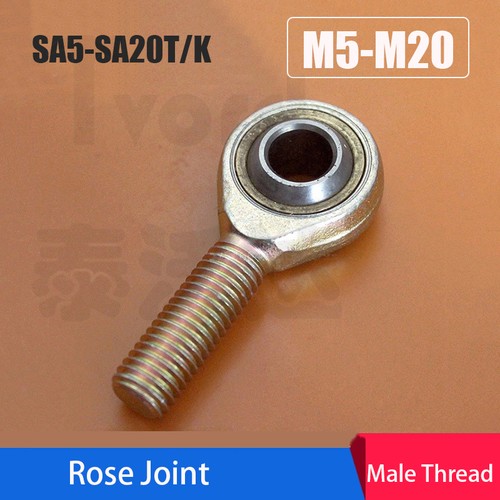 Rose joint male rod - rose, end