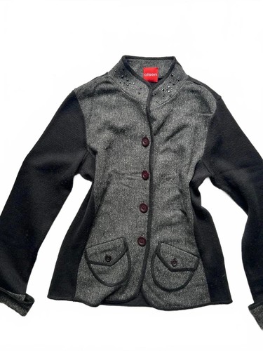 Y2k grey black - black, tweed