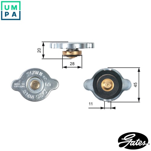Cap radiator rc124 for - cap,