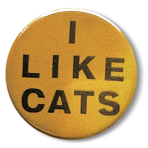 Like cats pin badge 25mm - cats,