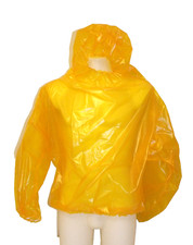 PVC Hoodie Hooded Top Plastic Shirt BDSM Clear VInyl Enclosure Clothing Unisex