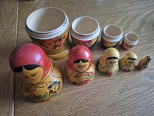Vintage USSR Russian Wooden
